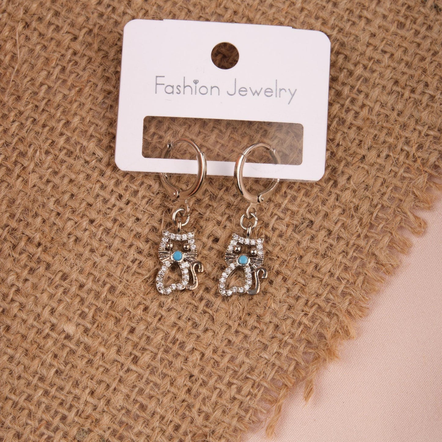 Silver Cat Hoop Earrings, Subtle And Fierce, Minimal Brass Jewelry For Women, A Perfect Soulful Gift With Summer Spirit