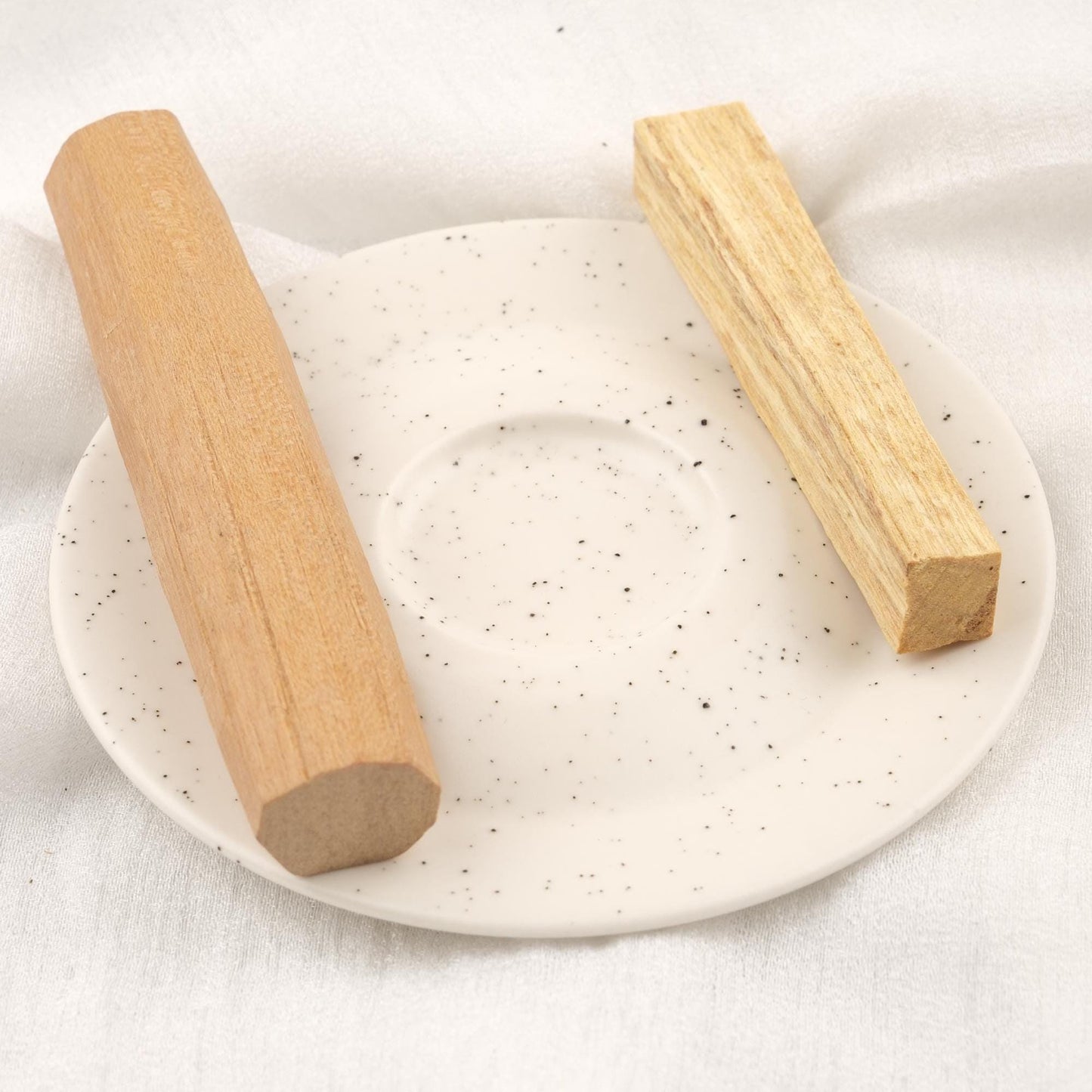 Oval White Small Incense Stick And Palo Santo Holder | Ceramic Aromatherapy Ash Catcher | 9x9x3cm Authentic Meditation Needs for Yoga Lovers