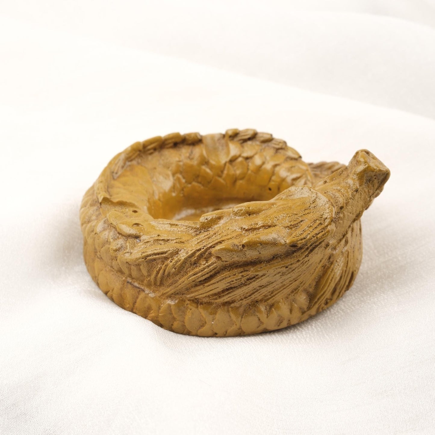 Green Dragon Ashtray in Ancient Style Funky Vintage Smoking Accessories Gift, Portable Ashtray with Lid – 9x10cm Handmade HEAVY ITEM 1LBS