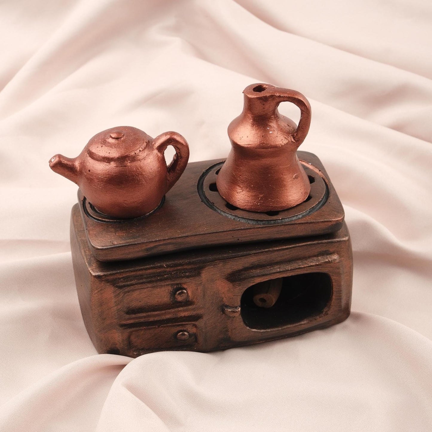 Exotic Incense Cone Holder | Unique Gift Idea for Meditation Lovers, Authentic Kitchen Decor Incense Burner in Resin