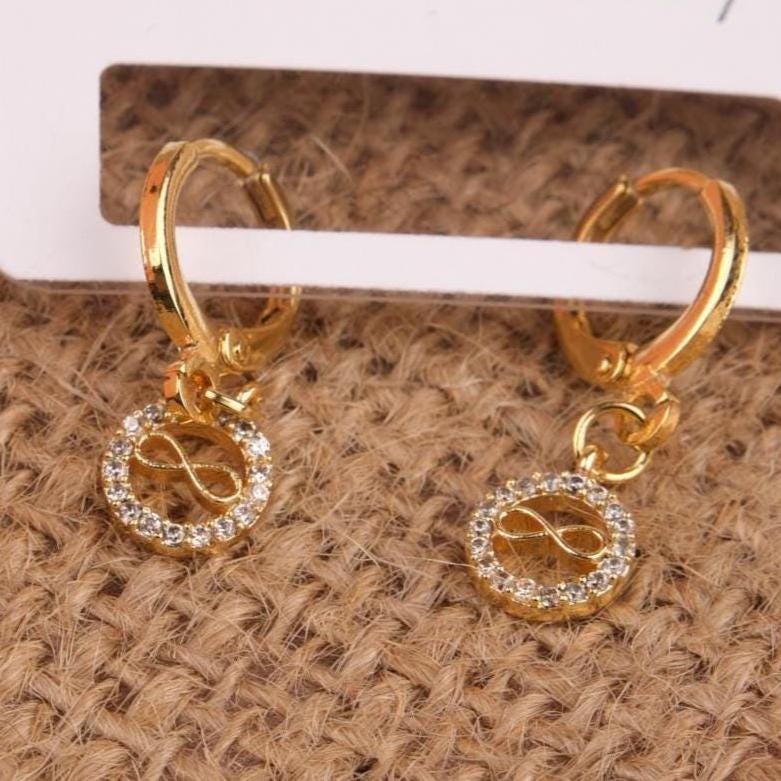 Gold Infinity Hoop Earrings, Elegant Brass Essentials, Minimal Yet Bold, A Beautiful Summer Gift For Women With Grace