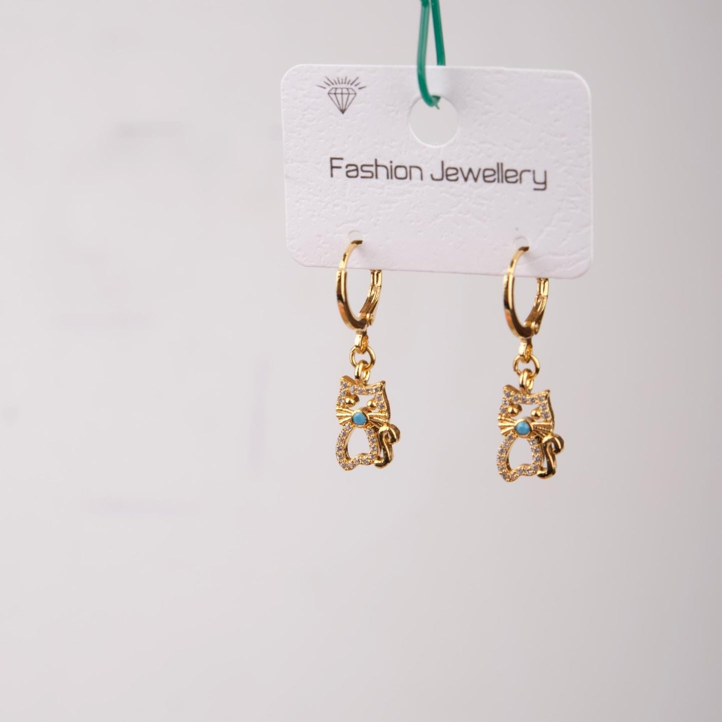 Gold And Purple Cat Hoops, Whimsical Minimal Jewelry In Brass, Vibrant Summer Vibe, A Playful Gift For Women With Style