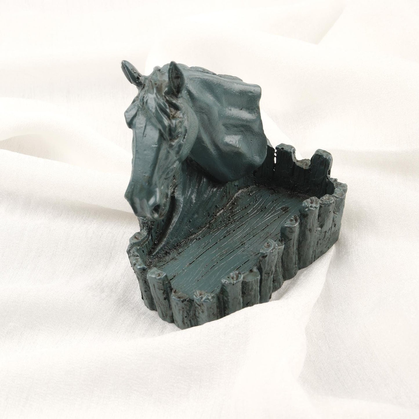 Handmade Black Horse Ashtary , Unique Smoking Accessories, Cigarette Lid for Smokers | Authentic Ash Catcher WEIGHS 1LB