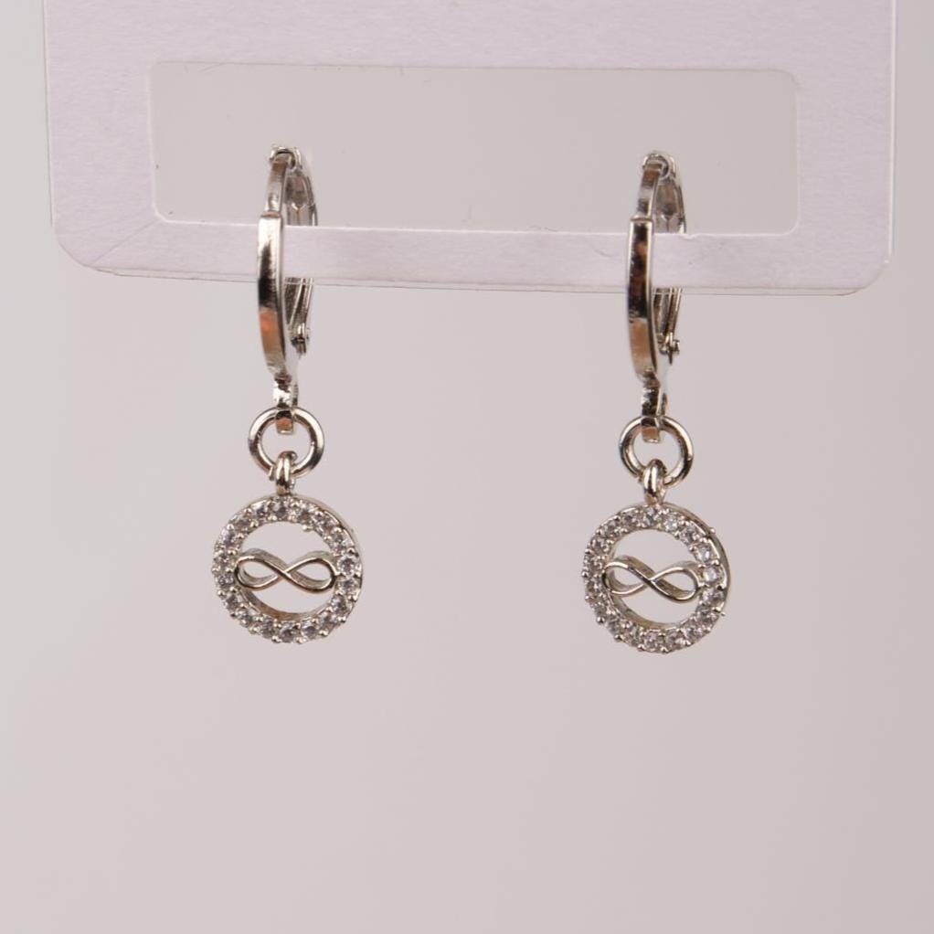 Silver Infinity Hoop Earrings, Timeless Brass Jewelry For Soulful Summer Moments, Gentle Care, Minimal Gift For Women