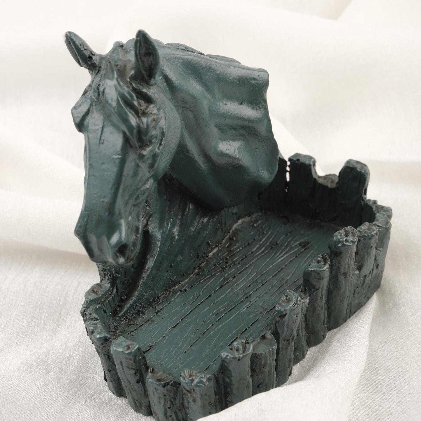 Handmade Black Horse Ashtary , Unique Smoking Accessories, Cigarette Lid for Smokers | Authentic Ash Catcher WEIGHS 1LB