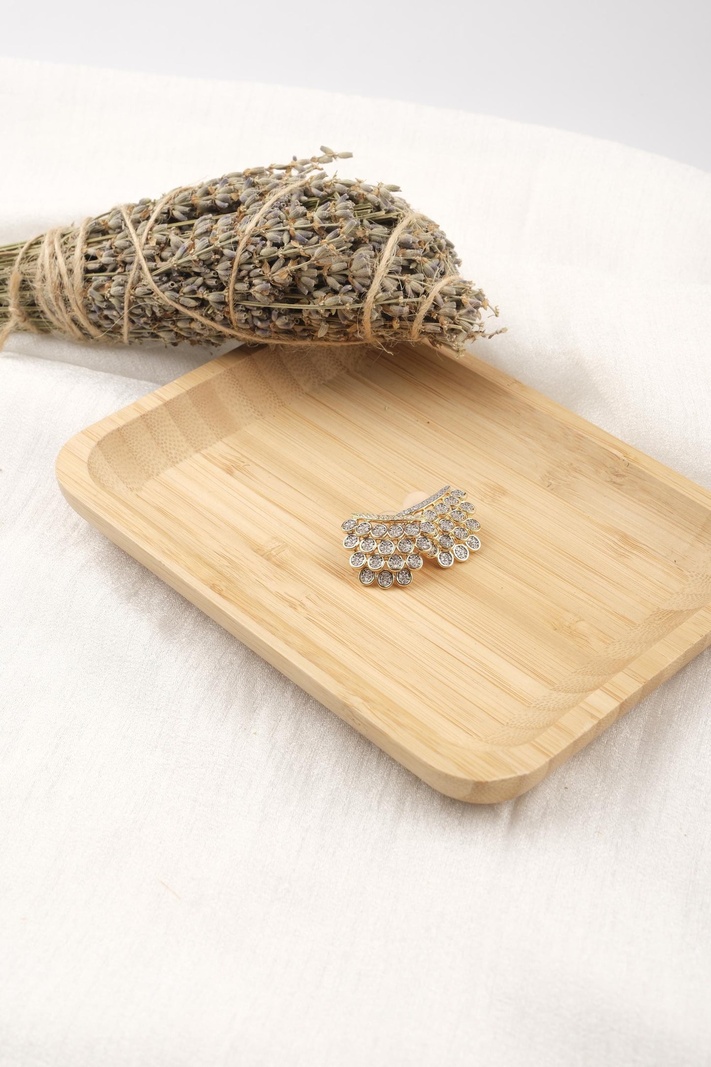 Silver & Gold Crown Stud Earrings One Side Gold One Side Silver Hypoallergenic Sparkling Crystal Accents Unique Minimalist Jewelry Gift