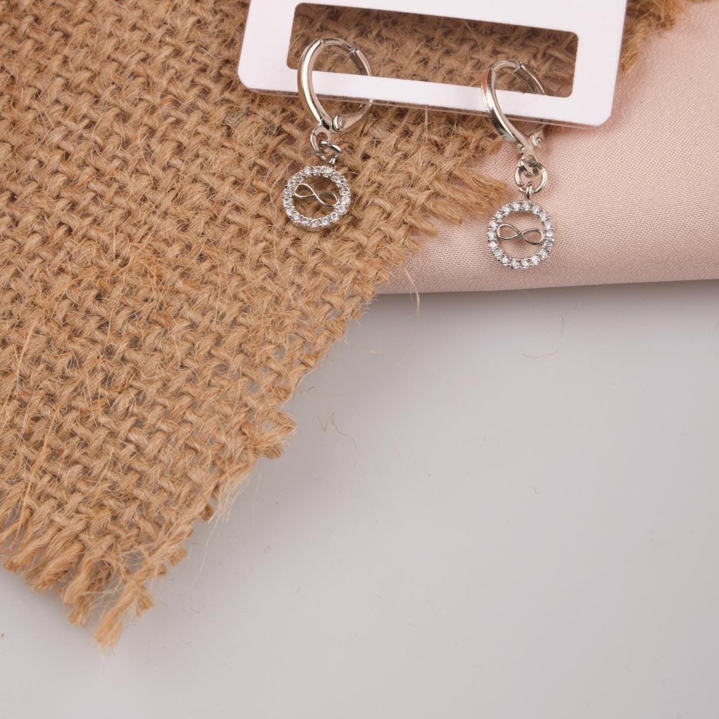 Silver Infinity Hoop Earrings, Timeless Brass Jewelry For Soulful Summer Moments, Gentle Care, Minimal Gift For Women