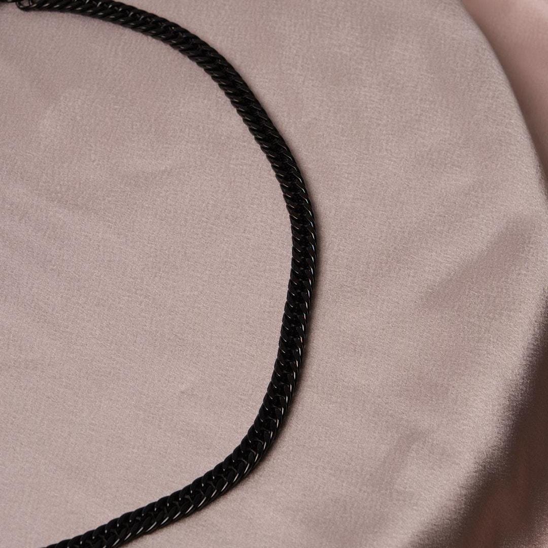 Men's Casual Chain Necklace Choker & 55 cm, Stainless Steel, Durable Chain Design, Perfect for Daily Wear or Night Out, Unique Gift for Him