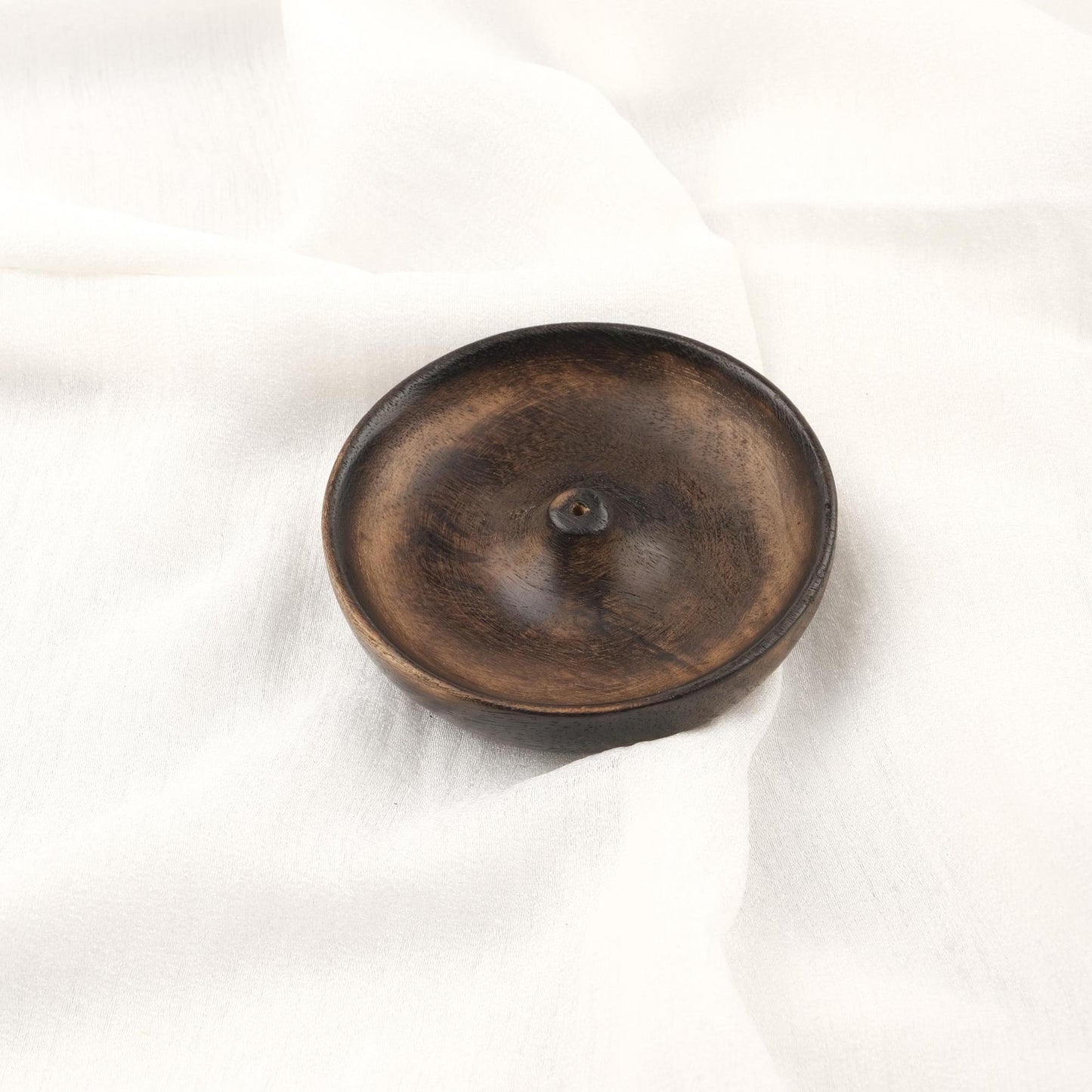 Classic Wooden Incense Holder | Handcrafted Stick Burner For Meditation, Aromatherapy Or Yoga | 10x10x3cm Palo Santo and Sandal Tray