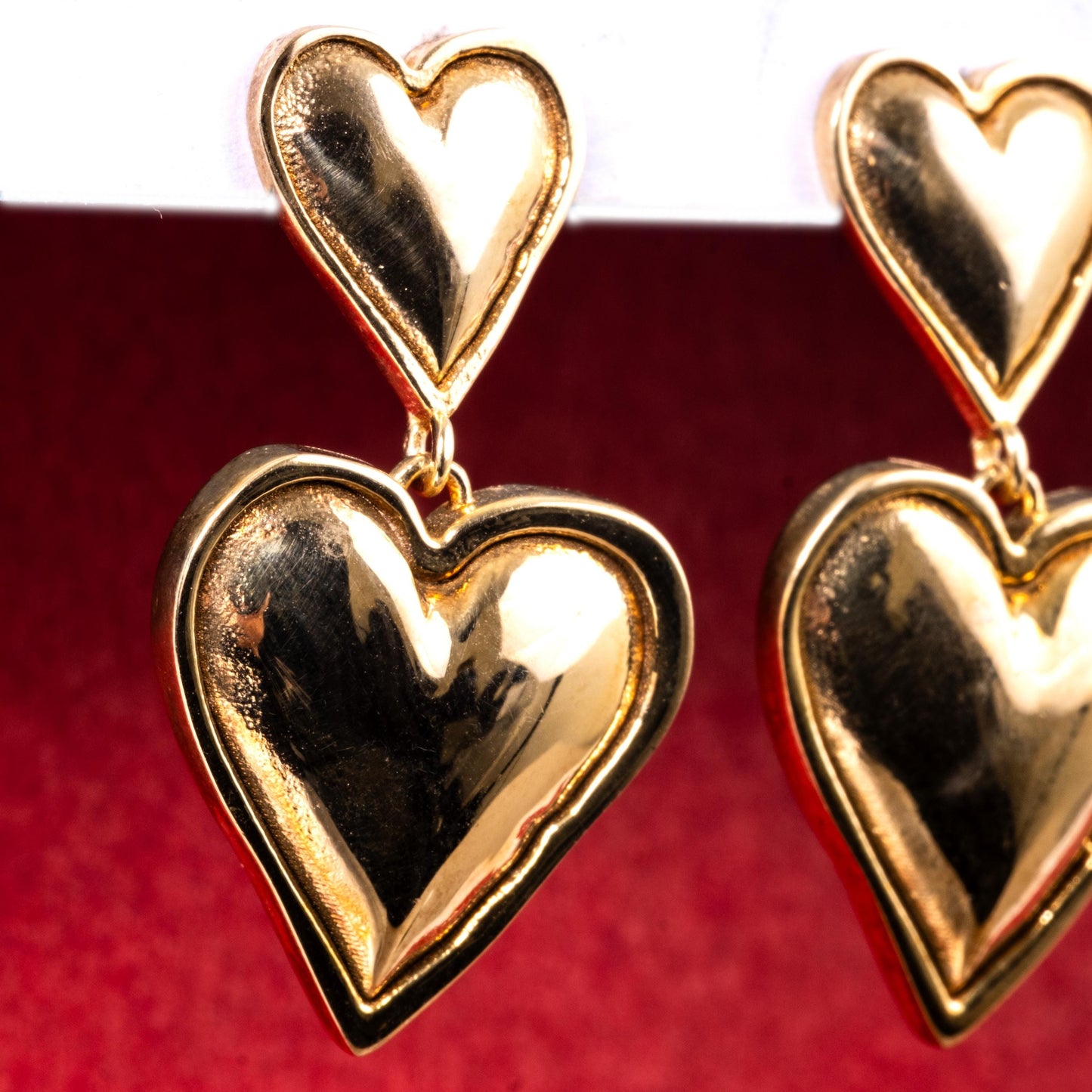 Heart Earrings with 925 Sterling Silver, 24K Gold Plated, Modern Love-Themed Jewelry for Women, Gift for Her, Romantic Gift, Gold Hoops