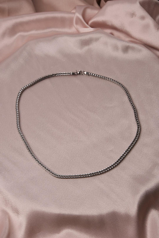 Silver Chain Choker for Men & 55 cm | Perfect for Everyday or Street Wear | Stylish Gift for Boyfriend or Friend  | Modern Jewelry for Men