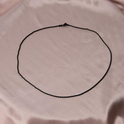 Men's Black Minimalist Necklace & 53 cm, Chunky Stainless Steel Chain | Masculine and Stylish Jewelry | Gift for Boyfriend or Dad
