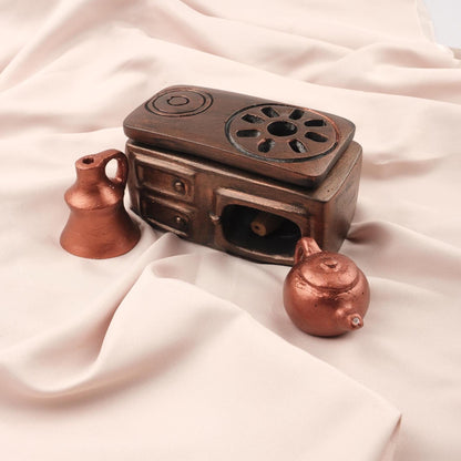 Exotic Incense Cone Holder | Unique Gift Idea for Meditation Lovers, Authentic Kitchen Decor Incense Burner in Resin