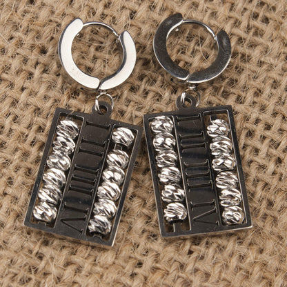Silver Roman Hellenic Hoop Earrings For Women, Bold Everyday Statement Jewelry, Hypoallergenic Brass Design