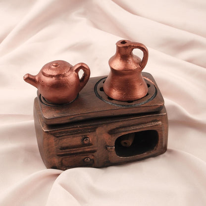 Exotic Incense Cone Holder | Unique Gift Idea for Meditation Lovers, Authentic Kitchen Decor Incense Burner in Resin