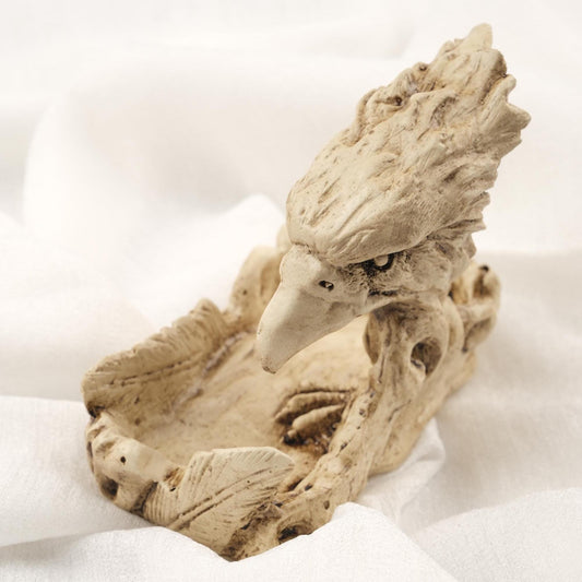 White Eagle Ashtray, Handmade Cigarette Lid for Smokers, Unique Smoking Accessories, Heavy and Maximalist Art Decoration for Smokers  1LB