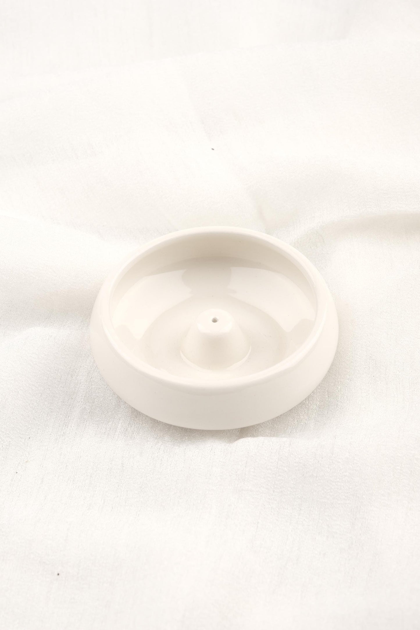 White Classic Ceramic Incense Stick And Palo Santo Holder | Energy Cleansing Tray 12x12x4cm Aromatherapy Ash Catcher, Authentic Smudge Gift