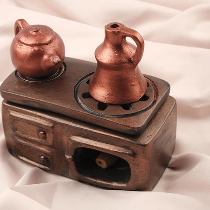 Exotic Incense Cone Holder | Unique Gift Idea for Meditation Lovers, Authentic Kitchen Decor Incense Burner in Resin
