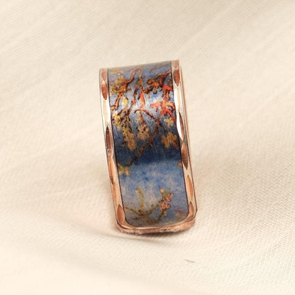 Vincent van Gogh “Almond Blossoms” Ring in Pure Copper, Adjustable Artistic Design | Handmade Antique Looking Vintage Style Statement Piece