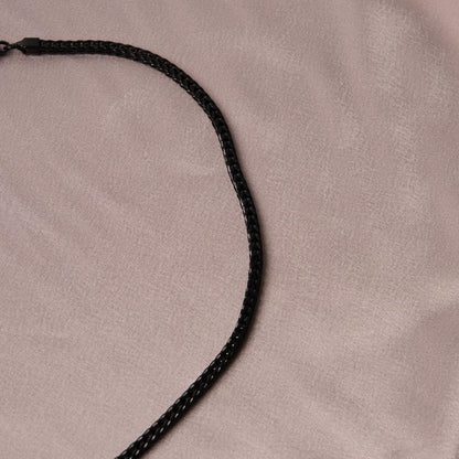 Stainless Steel Chain Choker Black Necklace for Men | Modern, Sleek & Masculine | Durable Jewelry | Gift for Boyfriend or Husband