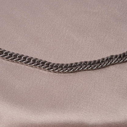 Men's Silver Chain Choker Necklace & 55 cm, Strong, Sleek and Modern Design | Elegant Gift for Him | Everyday Masculine Style