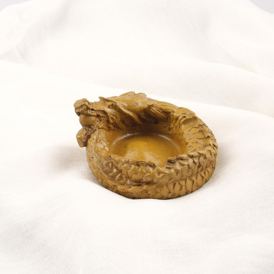 Green Dragon Ashtray in Ancient Style  Funky Vintage Smoking Accessories Gift, Portable Ashtray with Lid – 9x10cm Handmade HEAVY ITEM 1LBS