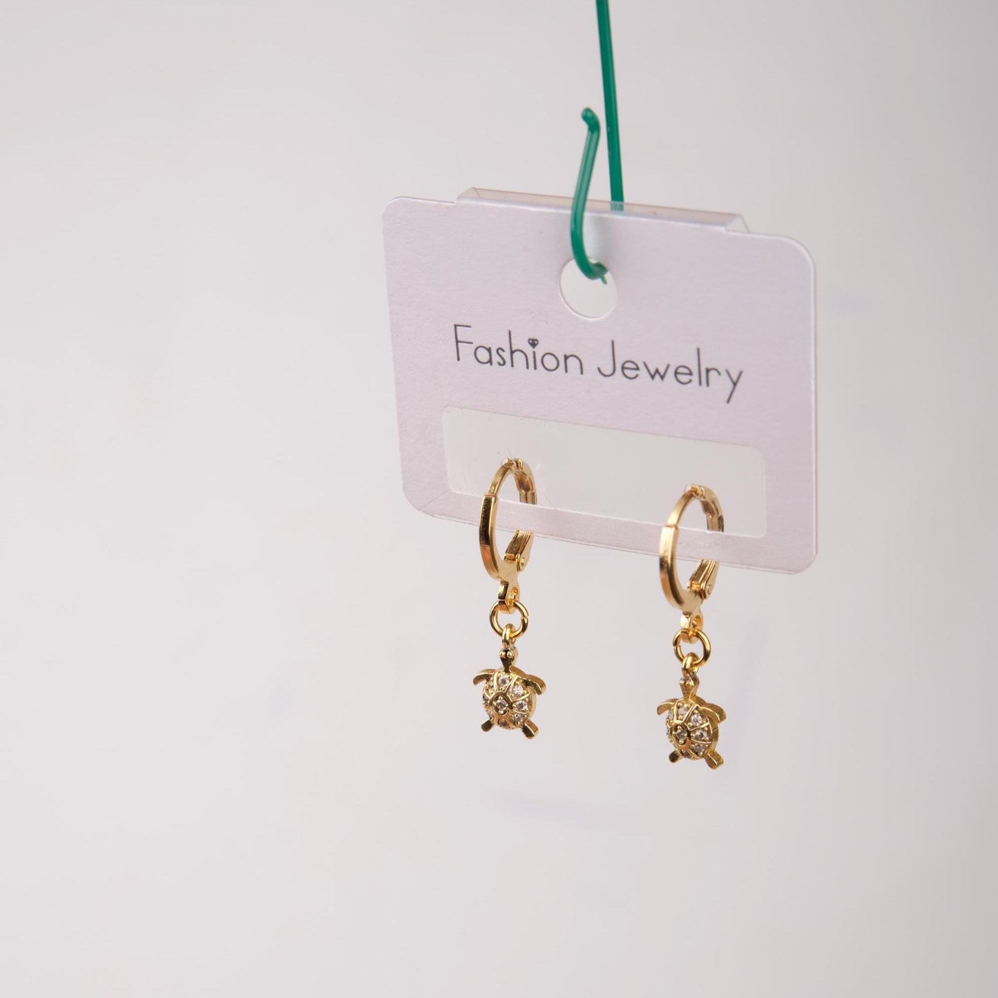 Gold Turtle Hoop Earrings, Minimalist Summer Charm In Brass, Gentle Care Jewelry That Brings Ocean Energy, Gift For Women