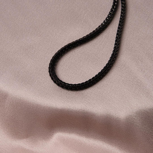 Thick Style Black Chain Choker Necklace for Men in Stainless Steel, Durable & Stylish Wrist Accessory, Minimalist Masculine Jewelry