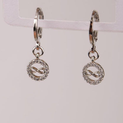 Silver Infinity Hoop Earrings, Timeless Brass Jewelry For Soulful Summer Moments, Gentle Care, Minimal Gift For Women