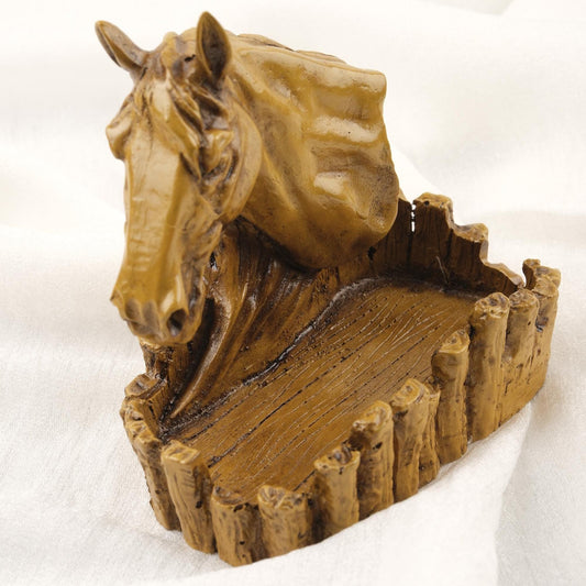 Handmade Green Horse Ashtray Cool Mythic Outdoor Ashtray Lid Gift for Smokers Cigarette Holder for Smokers, Authentic Accessories WEIGHS 1LB