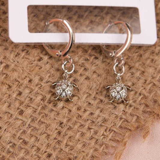 Silver Turtle Hoop Earrings, Ocean-Inspired Minimal Jewelry In Brass, For Women Who Shine In Summer, Gentle Care