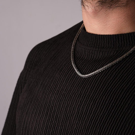 Stainless Steel Chain Choker Black Necklace for Men | Modern, Sleek & Masculine | Durable Jewelry | Gift for Boyfriend or Husband