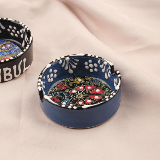 Buy1 Get1 | Handmade, Antique Looking Vintage Style Ashtray in Black and Purple