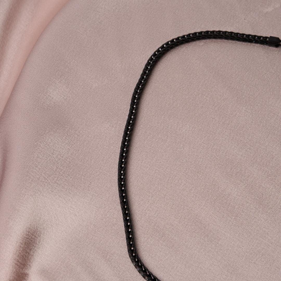Stainless Steel Chain Choker Black Necklace for Men | Modern, Sleek & Masculine | Durable Jewelry | Gift for Boyfriend or Husband
