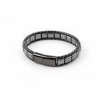 Unisex Gemstone Beaded Leather Bracelets with Titanium Lock