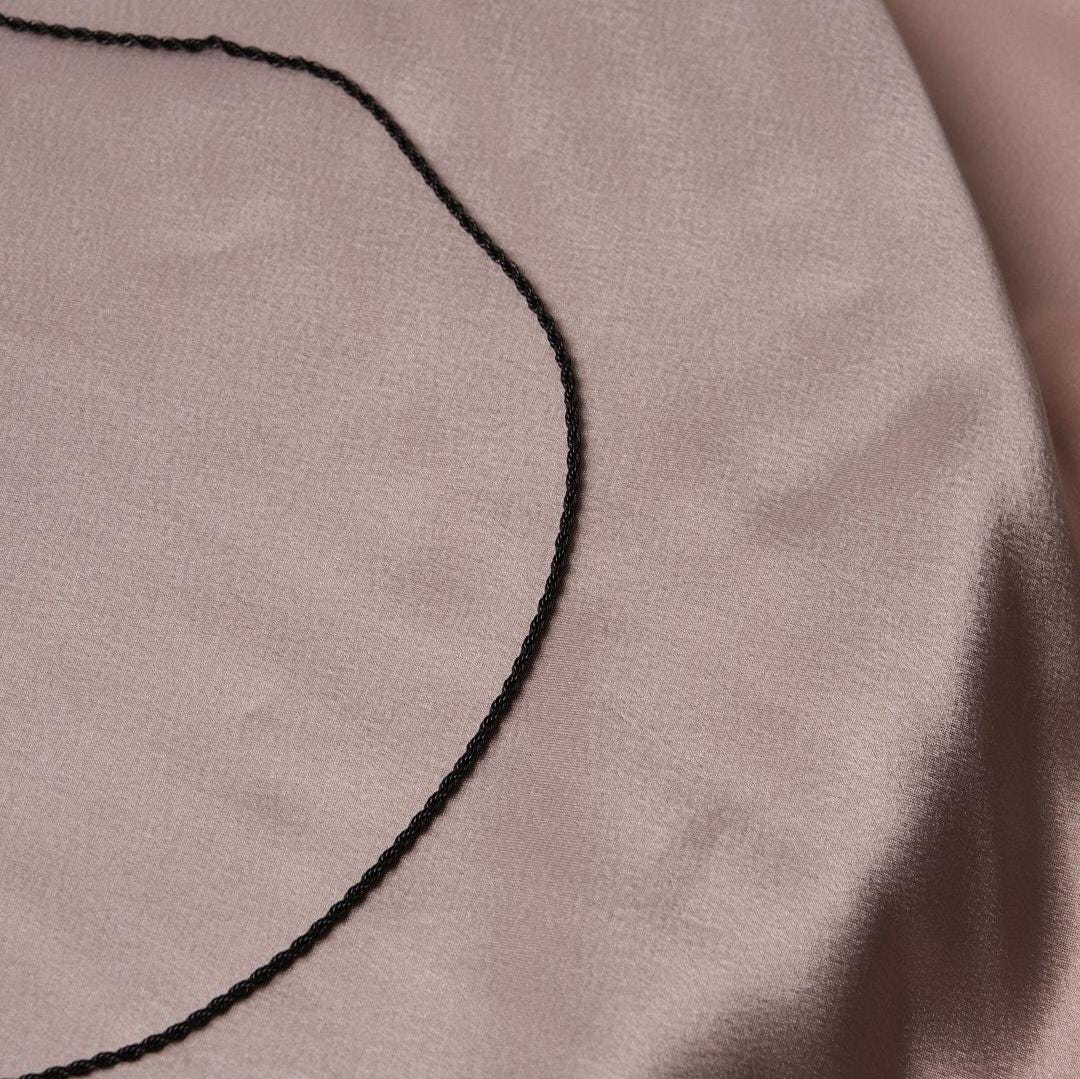 Men's Black Minimalist Necklace & 53 cm, Chunky Stainless Steel Chain | Masculine and Stylish Jewelry | Gift for Boyfriend or Dad