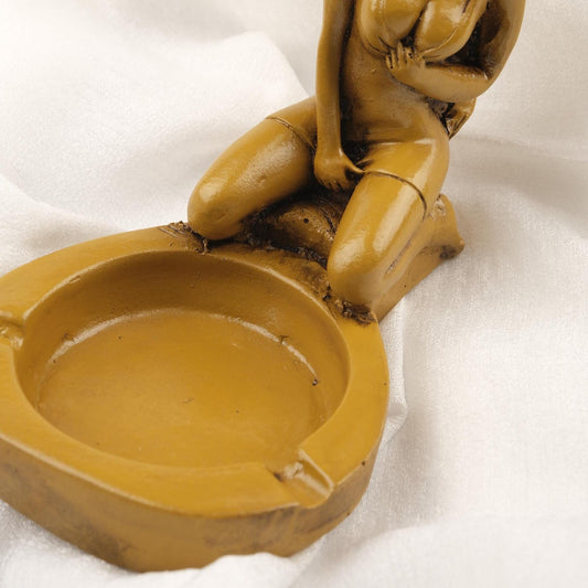 Green Exotic Women Figure Ashtray, Cigarette Lid, Smoking Accessories | Unique Gift Idea for Smokers ,Gift for Husband & Men  WEIGHS 1LB