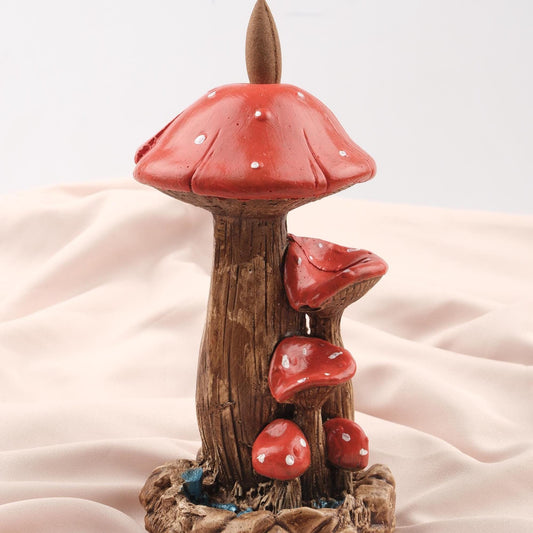 Backflow Incense Burner in Mushroom Style  | Mushroom Incense Cone Holder, Aromatherapy Decor for Meditation Lovers , Unique Gift Idea