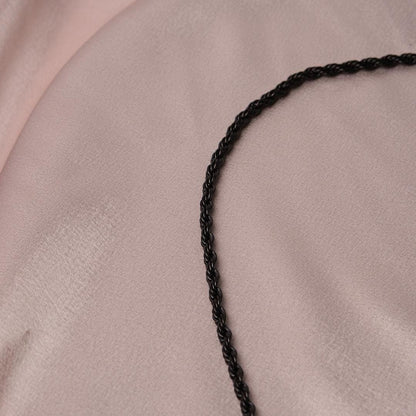 Black Chain Style Choker Necklace for Men in Stainless Steel, Silver Chain For Men, Everyday Necklace, Elegant Gift for Boyfriend