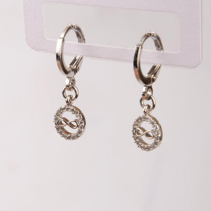 Silver Infinity Hoop Earrings, Timeless Brass Jewelry For Soulful Summer Moments, Gentle Care, Minimal Gift For Women