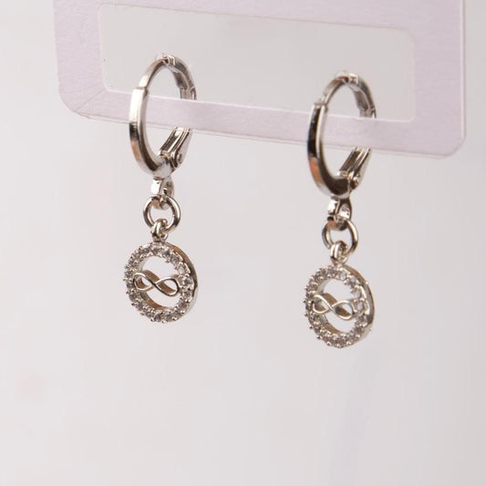 Silver Infinity Hoop Earrings, Timeless Brass Jewelry For Soulful Summer Moments, Gentle Care, Minimal Gift For Women