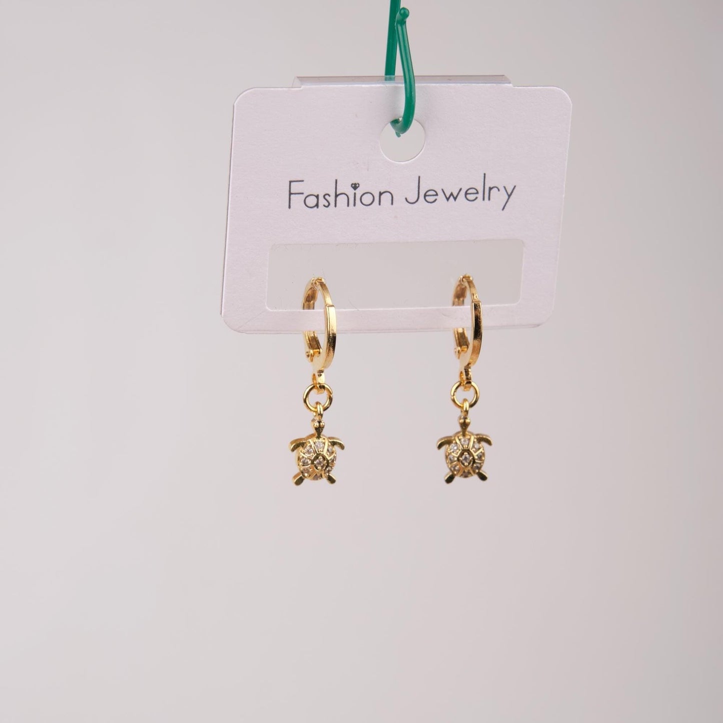 Gold Turtle Hoop Earrings, Minimalist Summer Charm In Brass, Gentle Care Jewelry That Brings Ocean Energy, Gift For Women