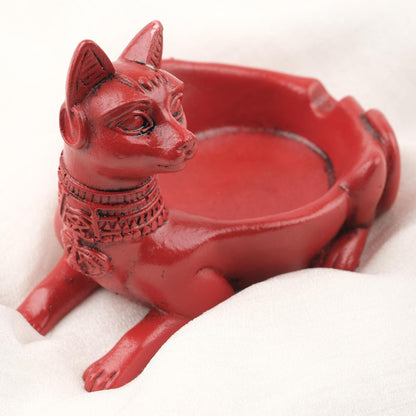 Red Sphinx Cat Ashtray, Ancient Egypt Vibes, Smoking Accessories Gift  Cool Outdoor Portable Ashtray – 14x10cm Handmade HEAVY ITEM 1LBS