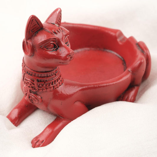 Red Sphinx Cat Ashtray, Ancient Egypt Vibes, Smoking Accessories Gift  Cool Outdoor Portable Ashtray – 14x10cm Handmade HEAVY ITEM 1LBS