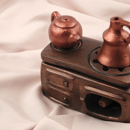 Exotic Incense Cone Holder | Unique Gift Idea for Meditation Lovers, Authentic Kitchen Decor Incense Burner in Resin