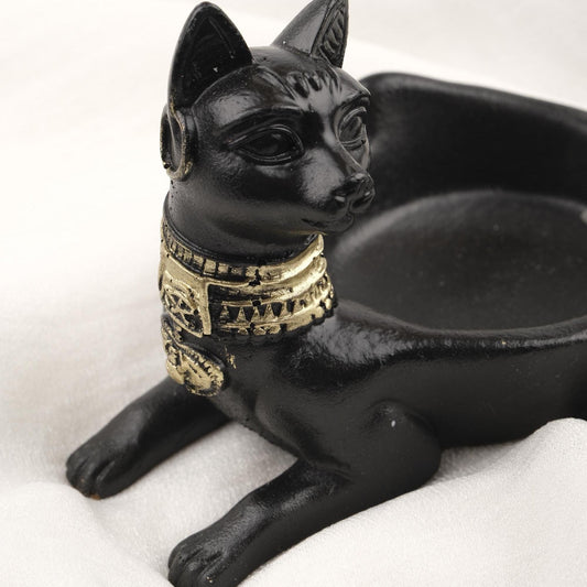 Black and Gold Sphinx Cat Ashtray with Ancient Look, Mythic Design  Funky Cool Smoking Accessories Gift – 14x10cm Handmade HEAVY ITEM 1LBS