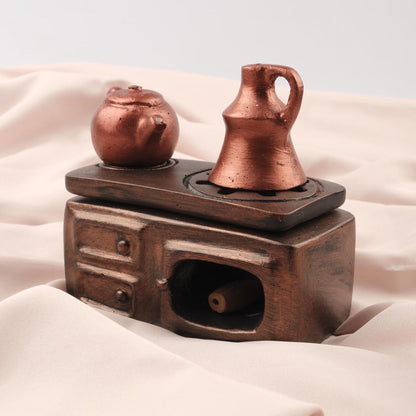Exotic Incense Cone Holder | Unique Gift Idea for Meditation Lovers, Authentic Kitchen Decor Incense Burner in Resin