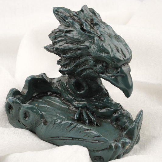 Black Eagle Ashtray, Handmade Unique Smoking Accessories for Smokers, Authentic Art Decoration Gift Idea, Cigarette Lid WEIGHS 1LB